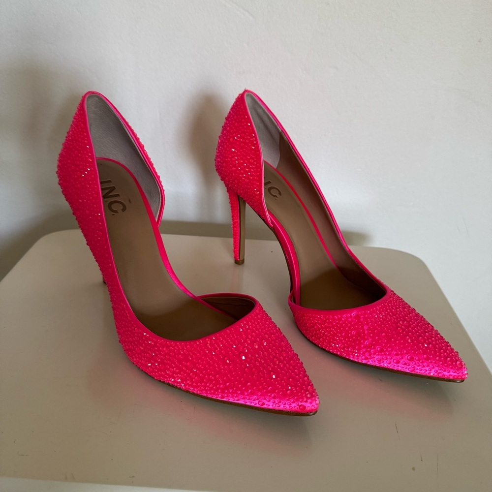 INC International Concepts Hot Barbie Pink Stiletto Heels Size 8